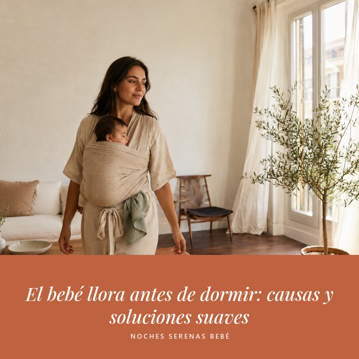 El bebé llora antes de dormir: causas y soluciones suaves