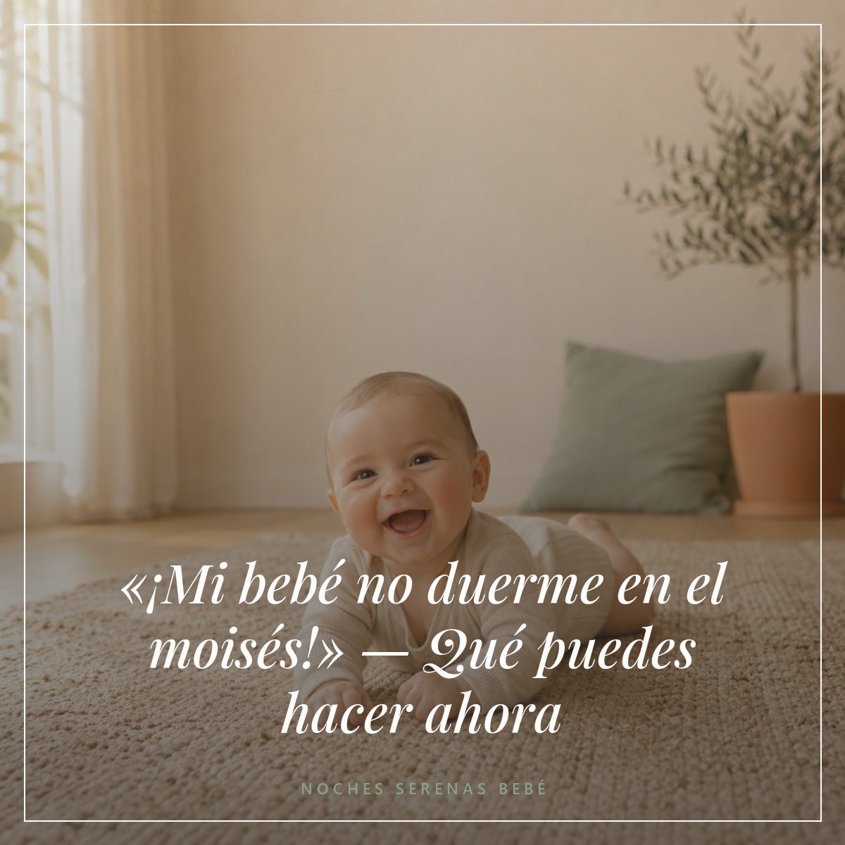 «¡Mi bebé no duerme en el moisés!» — Qué puedes hacer ahora